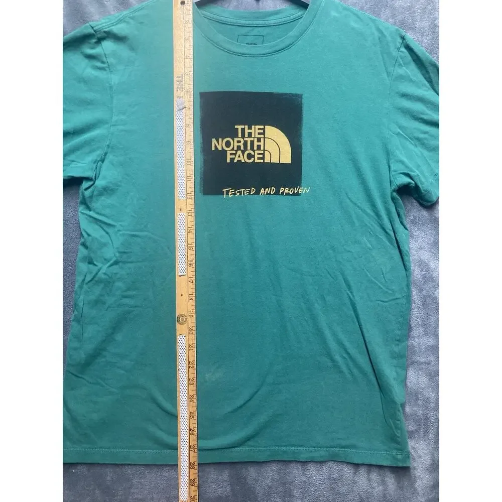 The North Face Tested And Proven Graphic T-shirt Men L Green Short Sleeve
